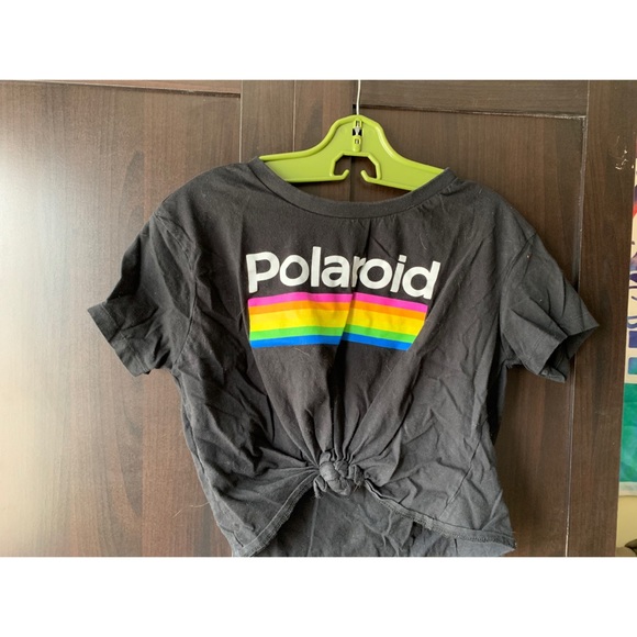 POLAROID TIE FRONT CROP TEE - Picture 2 of 3